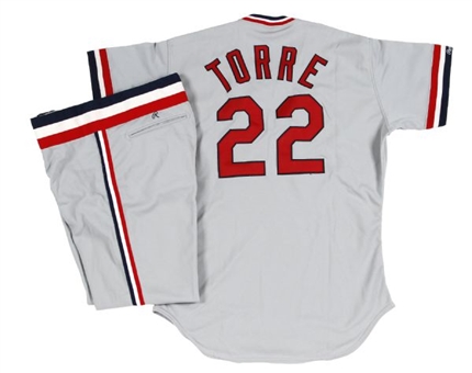 Joe Torre 1990 Full Road Uniform – Rare #22, Only Season Worn